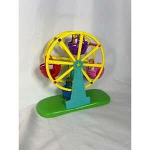 Peppa Pig Ferris Wheel Toy Playset Colorful Spinning Carnival Ride for Figures